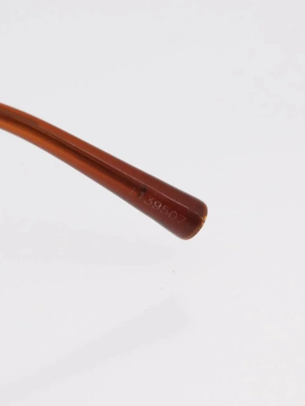 CHANEL Sunglasses metal Orange CC Auth ka2083